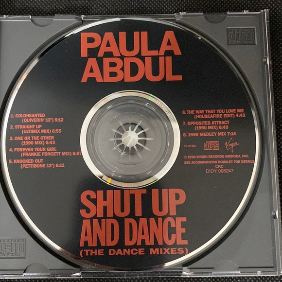 “Shut Up And Dance: Dance Mixes” by Paula Abdul - CD used - Picture 4 of 4